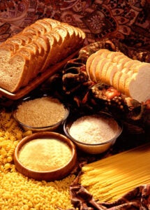 Bread, Pasta, Rice sources of carbohydrates