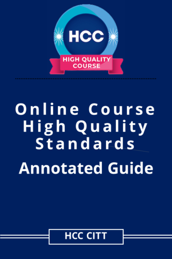 Cover image for HCC Online Course High Quality Standards